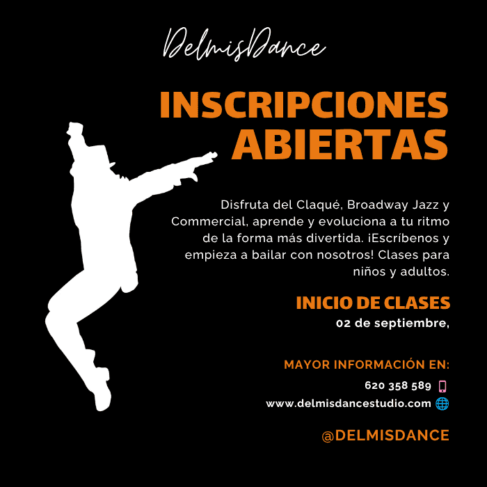 Clases de baile en Delmis Dance para niños y adultos en 2026-2027.