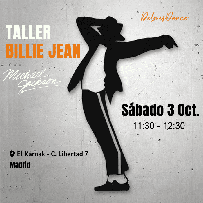 Clase de baile Billie Jean en Madrid en Delmis Dance Studio.